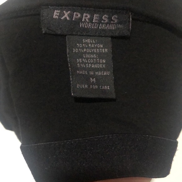 EXPRESS BLACK TUBE TOP(MEDIUM ) - Picture 4 of 4